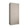 DREHTÜRENSCHRANK 245,5/110/40 2-türig - Kaschmir/Goldfarben, Holz/Metall (110/245.5/40cm) - Abiks Möbel