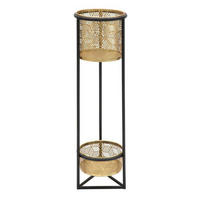 BLUMENSTÄNDER Ø 23/80 cm - Goldfarben, Metall (23/23/80cm) - Mauro Ferretti
