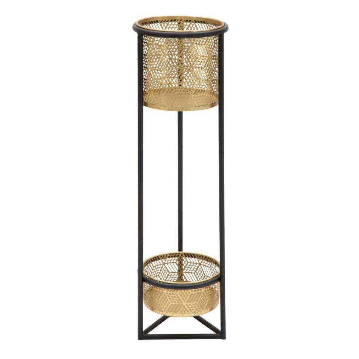 BLUMENSTÄNDER Ø 23/80 cm - Goldfarben, Metall (23/23/80cm) - Mauro Ferretti