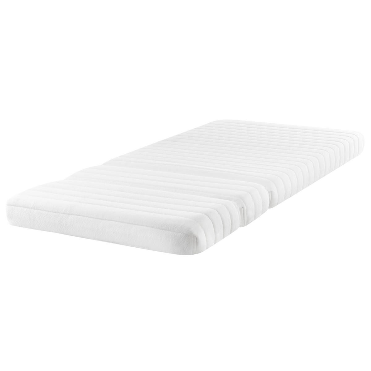 SKUMMADRASS för växande säng H2/3 medium 90/130/160/200 cm Clever - Vit, Textil (90/130cm) - Beliani