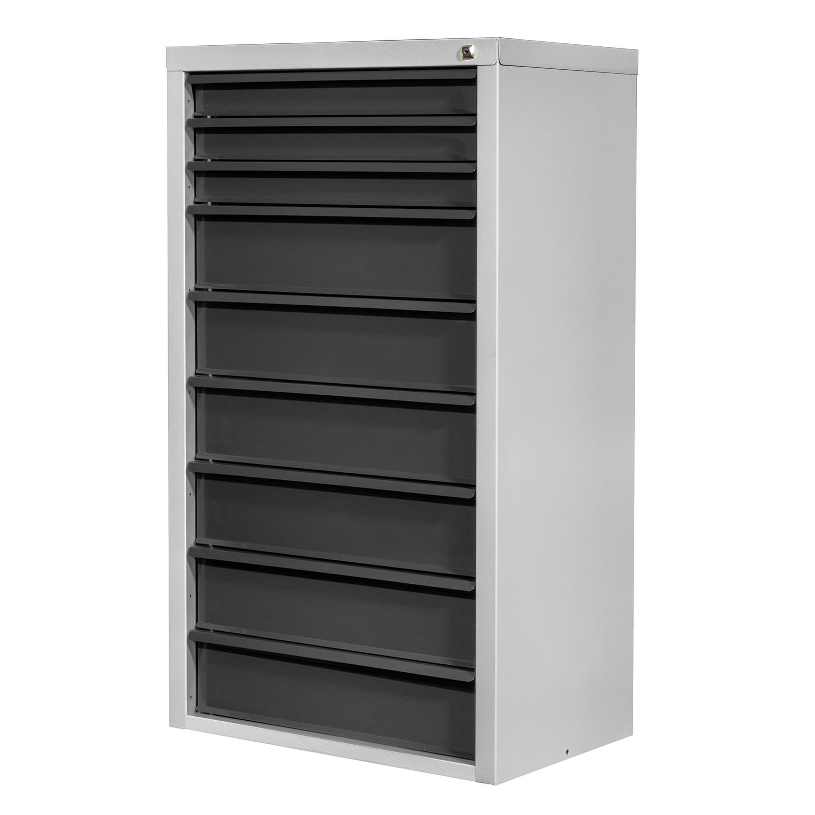 SCHUBLADENSCHRANK Kobra mit 9 Schubladen 120x70x43,5cm Lichtgrau/Anthrazitgrau - Anthrazit/Grau, Metall (70/120/44cm) - PROREGAL