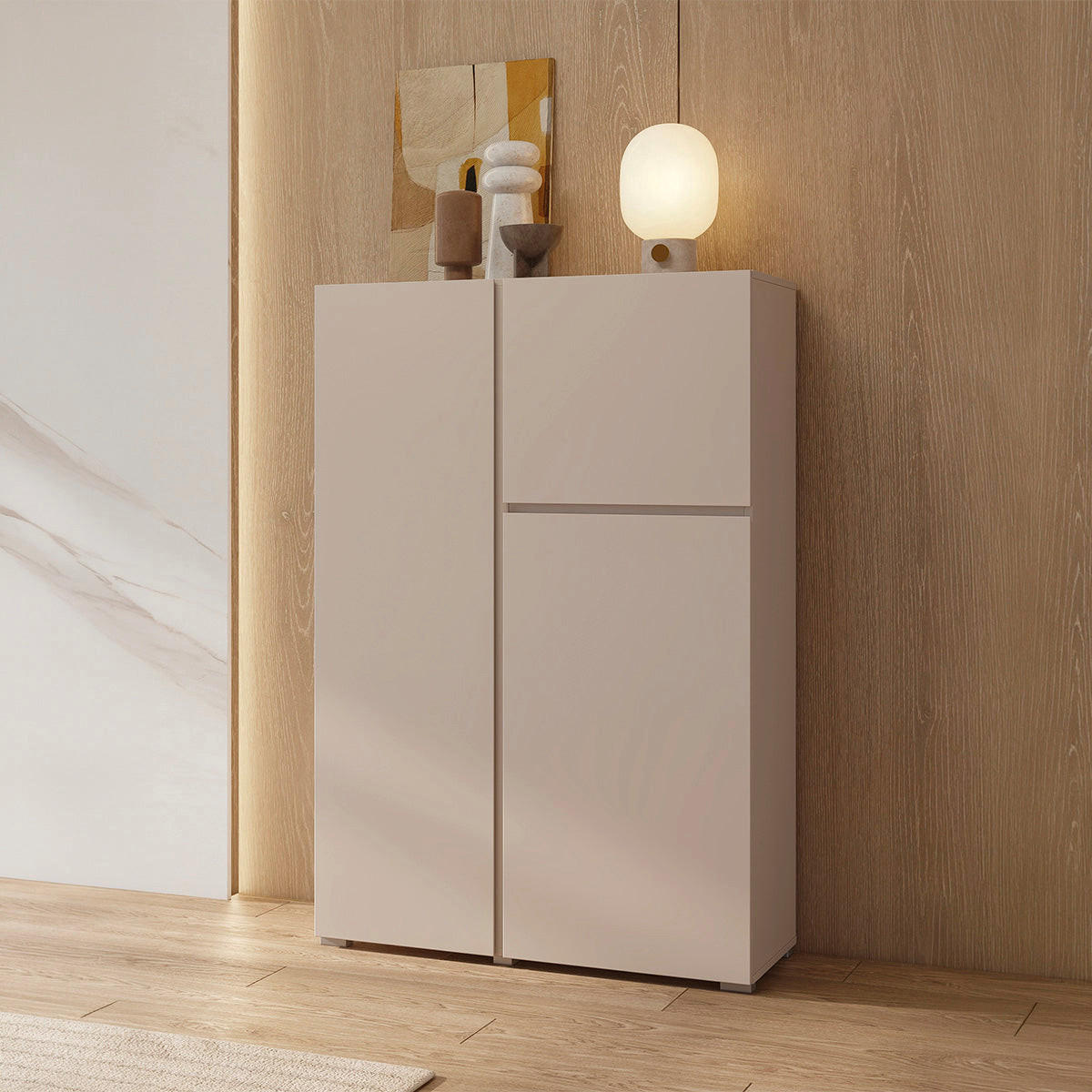 KOMODA Maxis Kašmír - béžová, kompozitné drevo (92/139/40cm) - Petits-meubles