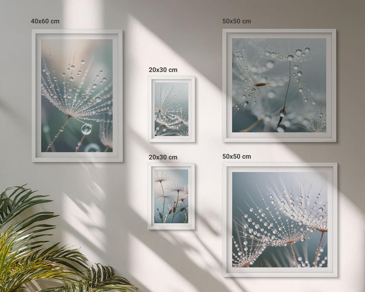 WANDBILDER 5er-Set - 50x50 cm & 20x30 cm & 40x60 cm Weißer Rahmen - Lineare abstrakte Motive - Weiß, Kunststoff (40/60cm) - ArtPrintCave