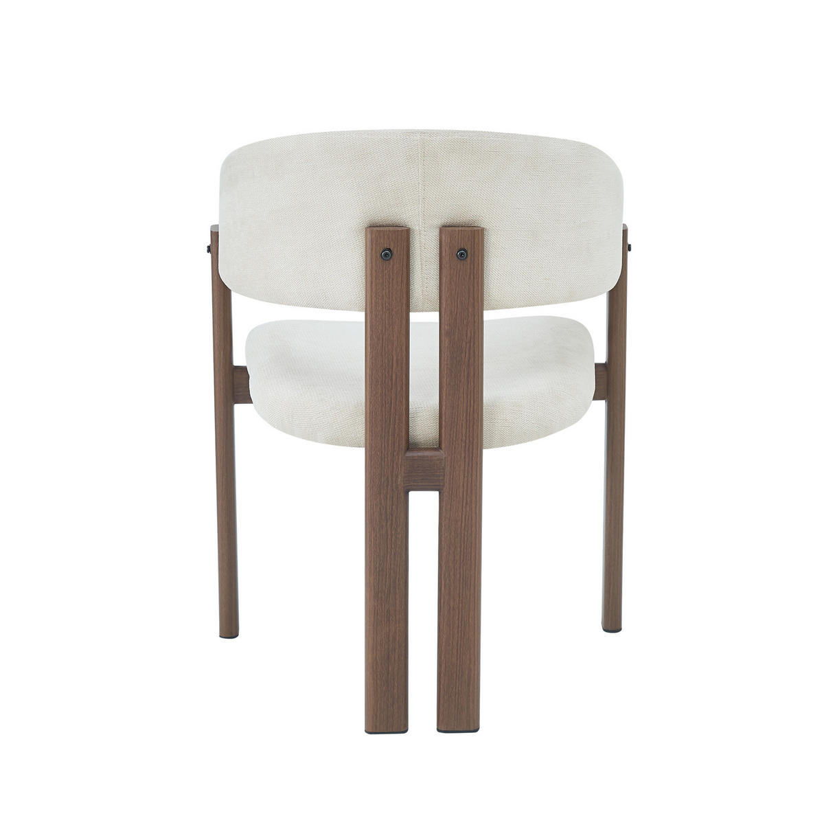 ESSZIMMERSTUHL-SET 6-tlg. mit Armlehnen Walnussoptik Beige - Walnussfarben, Holz (52.5/83/61.52cm) - Meubliv