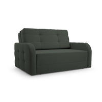 SCHLAFSOFA Porto 120 - Dunkelgrün (BRAGI 78) - Dunkelgrün, Holz (141/90/100cm) - Möblo