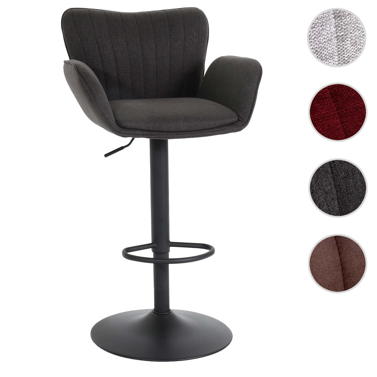 BARHOCKER Grau - Grau, Textil (50/110/45cm) - MCW