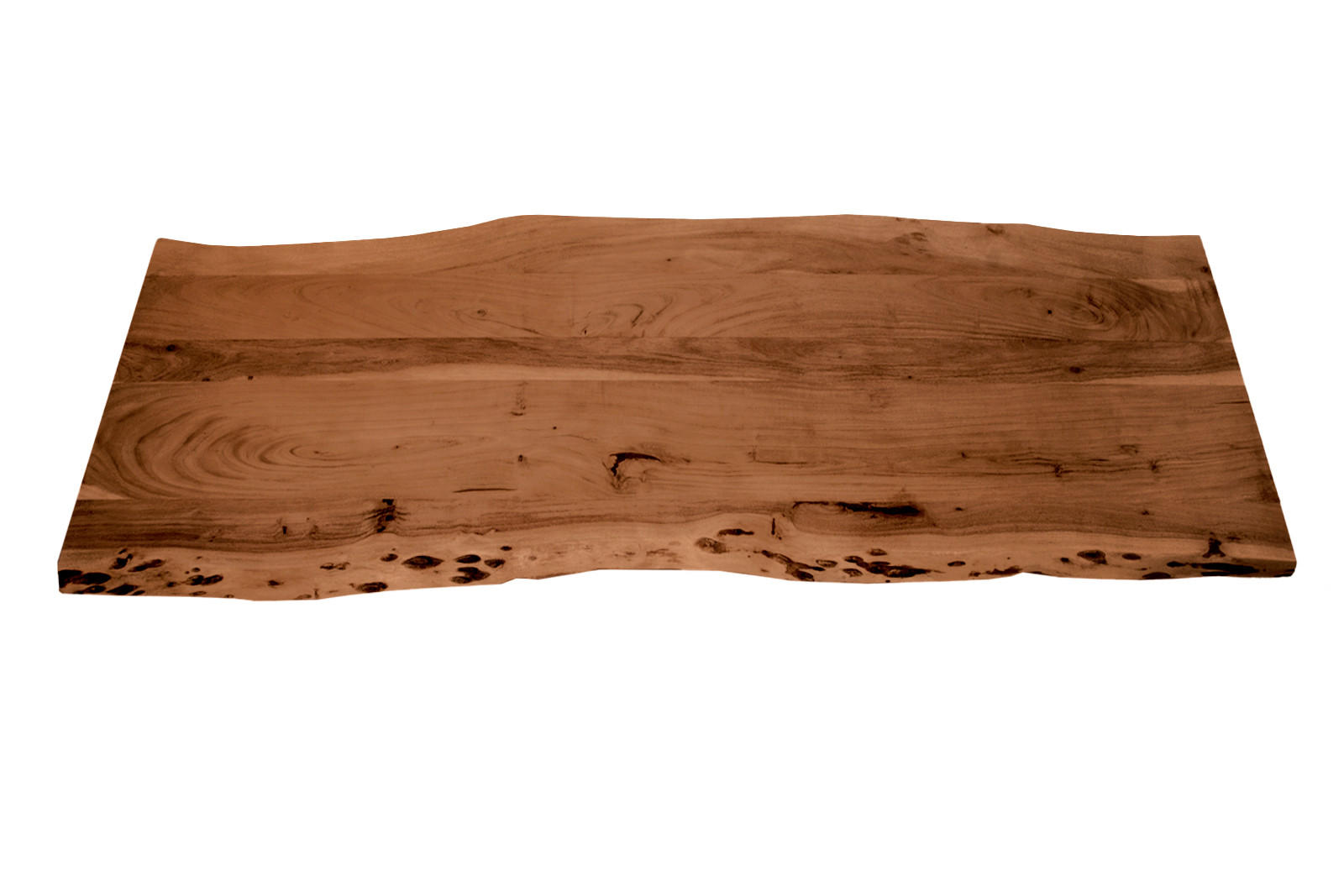TISCHPLATTE CURT - Braun/Naturfarben, Akazienholz/Holz (60/180/3cm) - SAM
