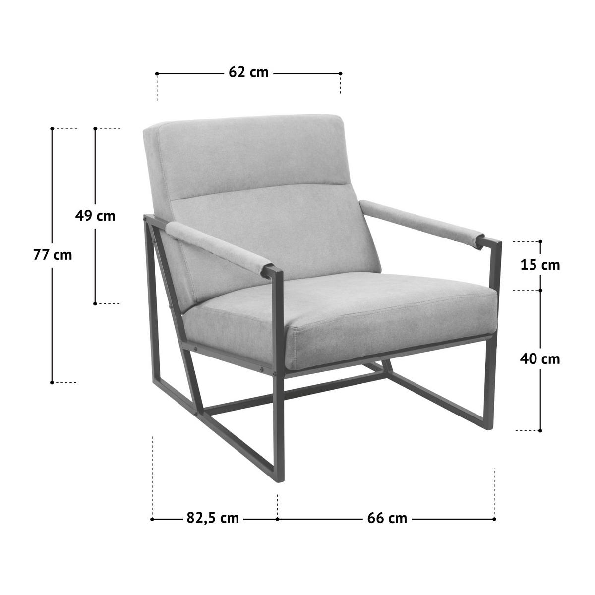 LOUNGESTUHL CHRIS - Gelb, Textil (66/77/82cm) - SVITA