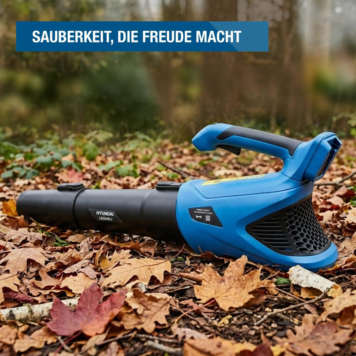 AKKU-LAUBBLÄSER LB2040LI (20V, 40 m/s, 8.500 l/min, ohne Akku und Ladegerät) - Blau, Kunststoff (15/27/81.5cm) - HYUNDAI