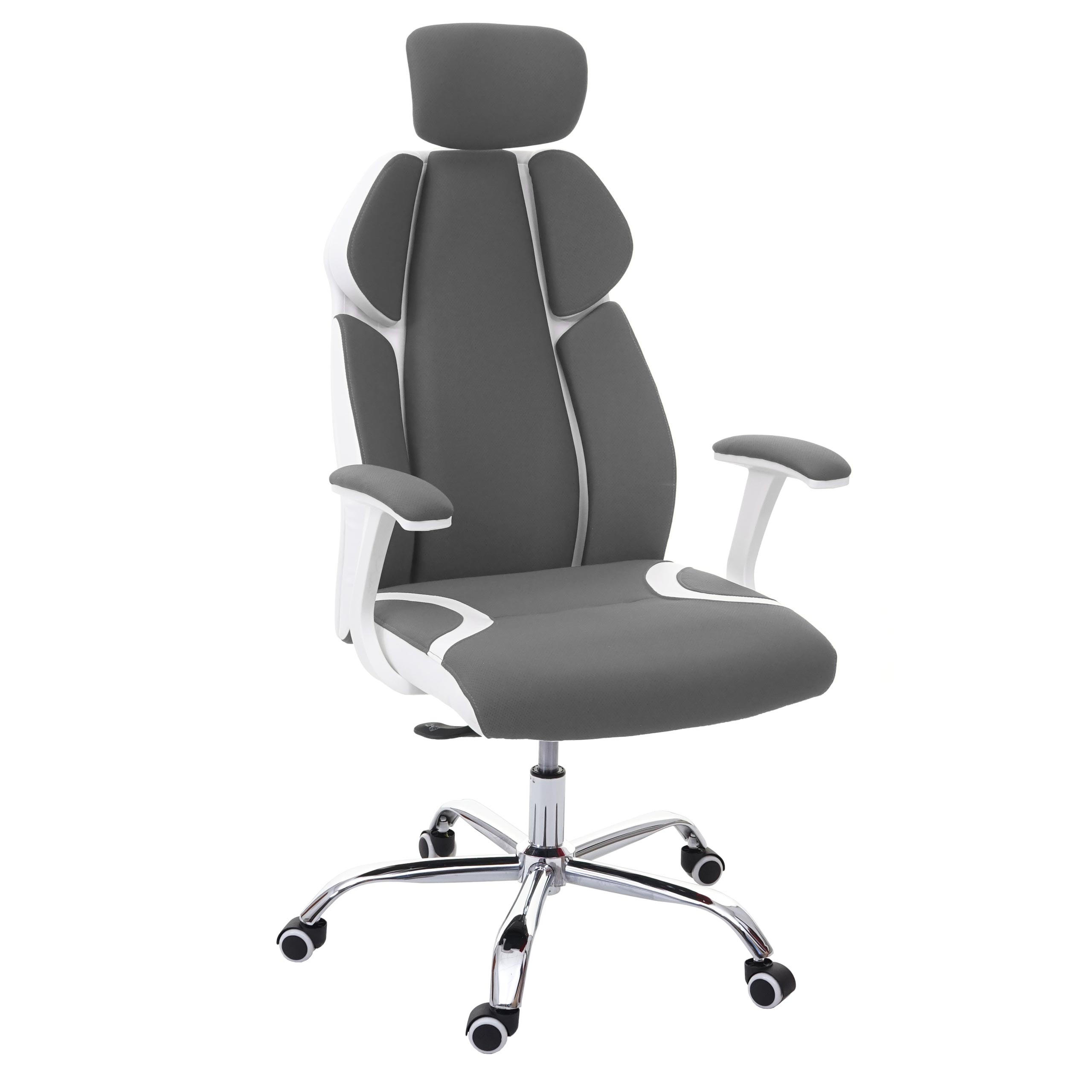 BÜROSTUHL Grau, Weiß - Weiß/Grau, Textil (63/134/92cm) - MCW