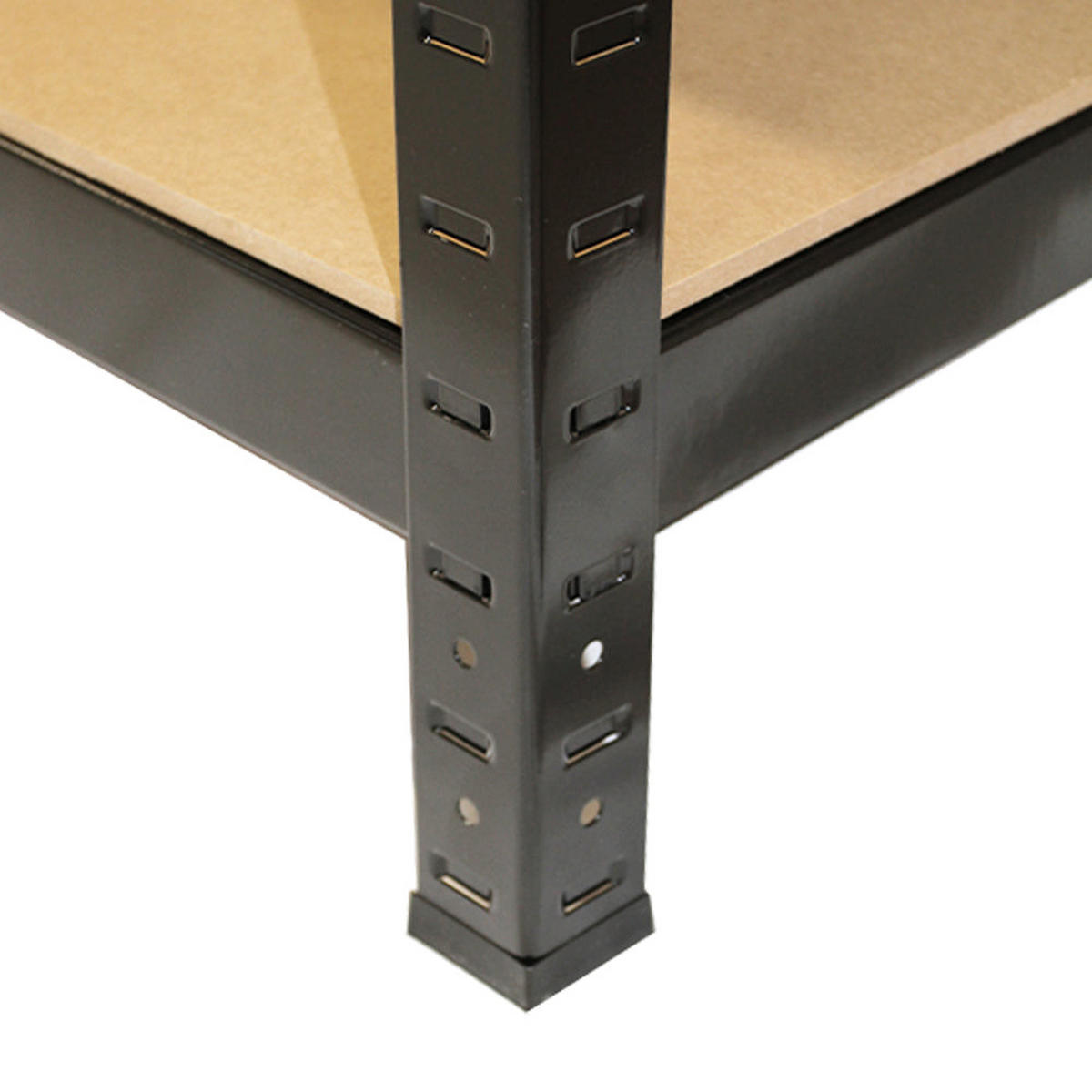 LAGERREGAL 8 x T-RAX Schwarz 75cm x 150cm x 30cm - Schwarz, Metall (75/150/30cm) - Monstershop