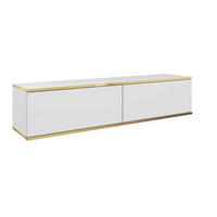 TV-SCHRANK Weiß POLO Hängend Glatte Front 135 cm - Weiß, Holzwerkstoff (135/30/32cm) - Sepro Meble