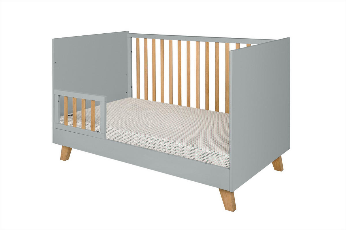 GITTERBETT Zara 140/70 - Grau, Holzwerkstoff (70/140cm) - RAUMHIRSCH FURNITURE
