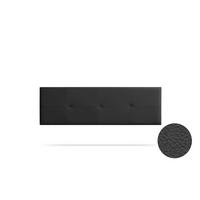 KOPFTEIL gepolstert NAPOLI Kunstleder 115x50x5 cm - Schwarz - Moonia - Schwarz, Holz (115/5/50cm)