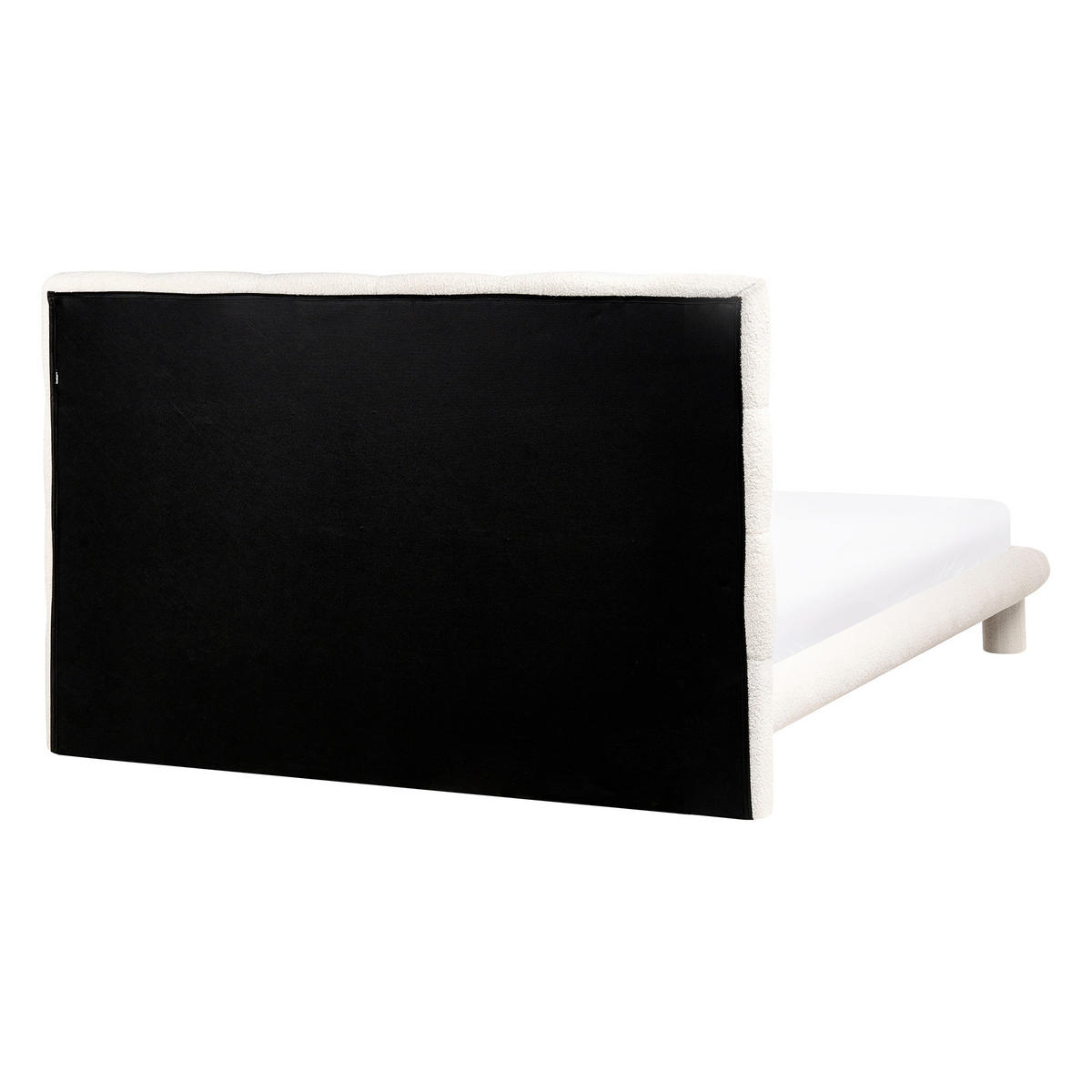 BETT mit Lattenrost 140/200 cm Cremeweiß Cressat - Weiß, Textil (140/200cm) - Beliani