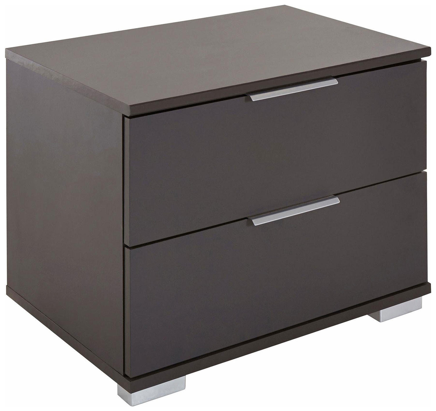 NACHTKONSOLE Easy Plus graphit 52 / 38 / 40cm - Graphitfarben/Grau, Holz/Holzwerkstoff (52/38/40cm) - Wimex