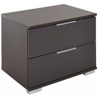NACHTKONSOLE Easy Plus graphit 52 / 38 / 40cm - Graphitfarben/Grau, Holz/Holzwerkstoff (52/38/40cm) - Wimex