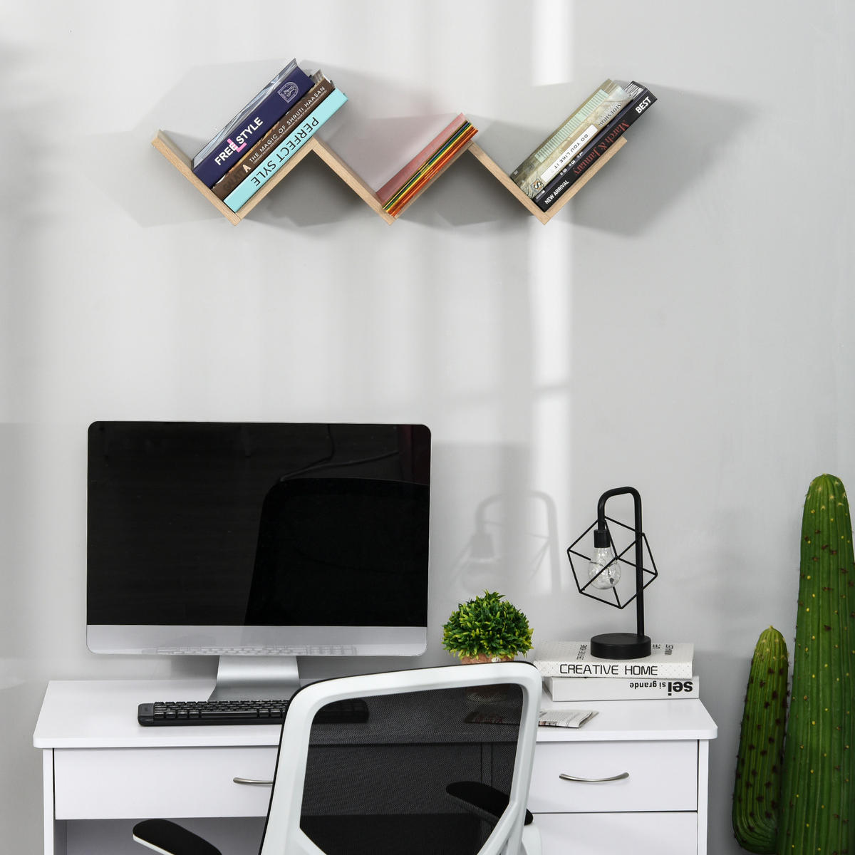 WANDBOARD DE-15467 80/16/15 cm, inkl. Befestigungskit Heller Eiche - Beige, Holzwerkstoff (16/15/80cm) - ComfortXL