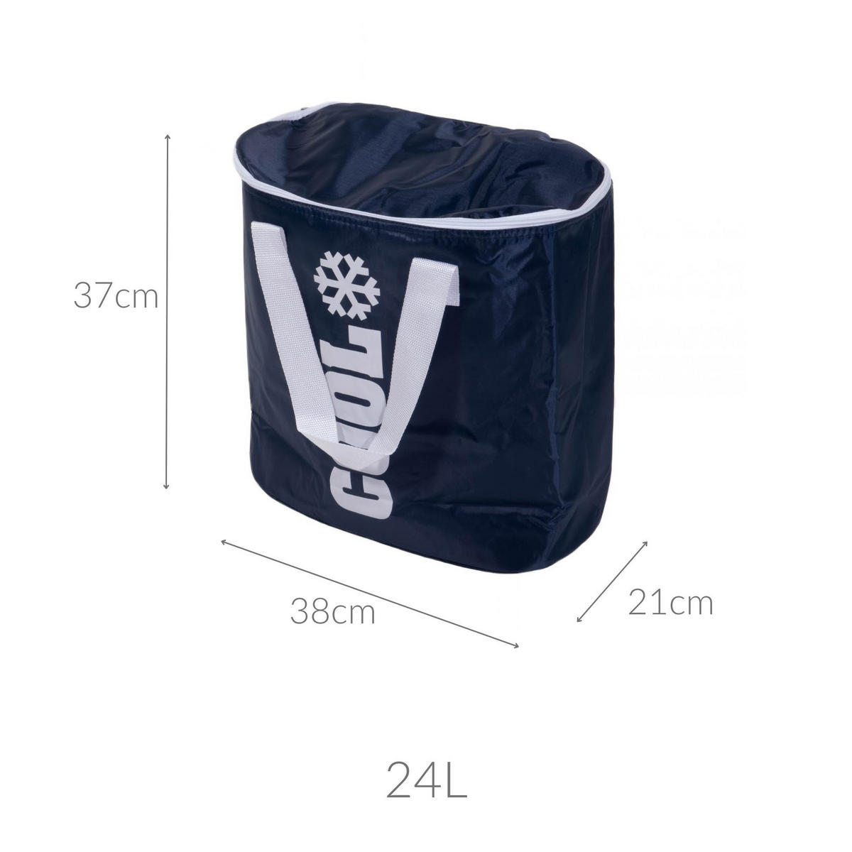 KÜHLTASCHE Cool 24L dunkelblau - Dunkelblau, Textil (38/37cm) - Excellent Houseware