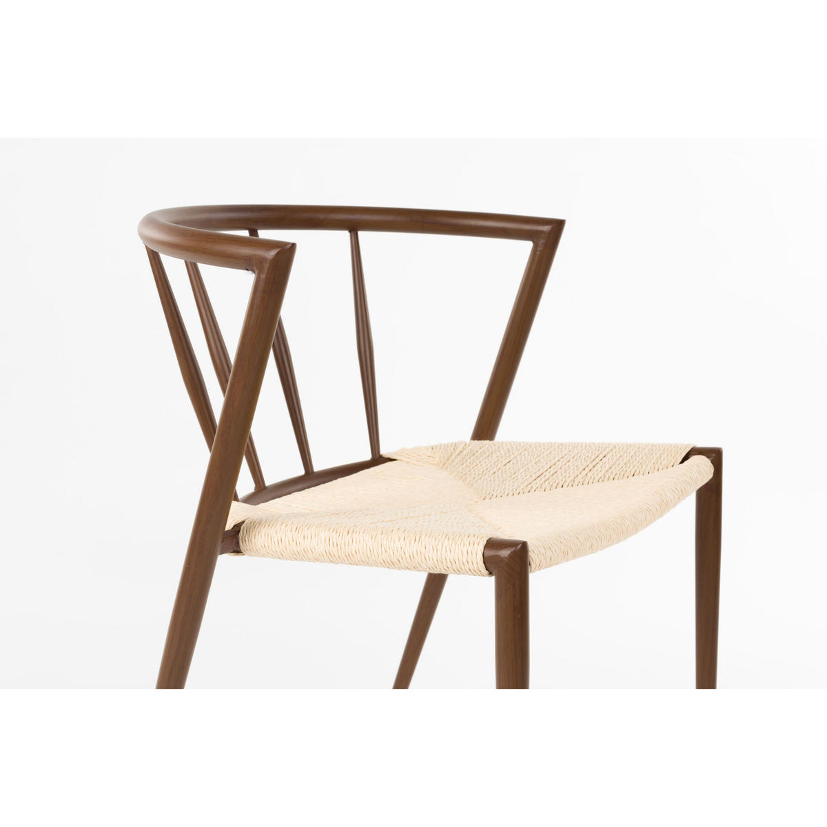 ESSZIMMERSTUHL Che Braun - 2 er Set - Beige/Braun, Metall (52/70/46cm) - Housecraft Living