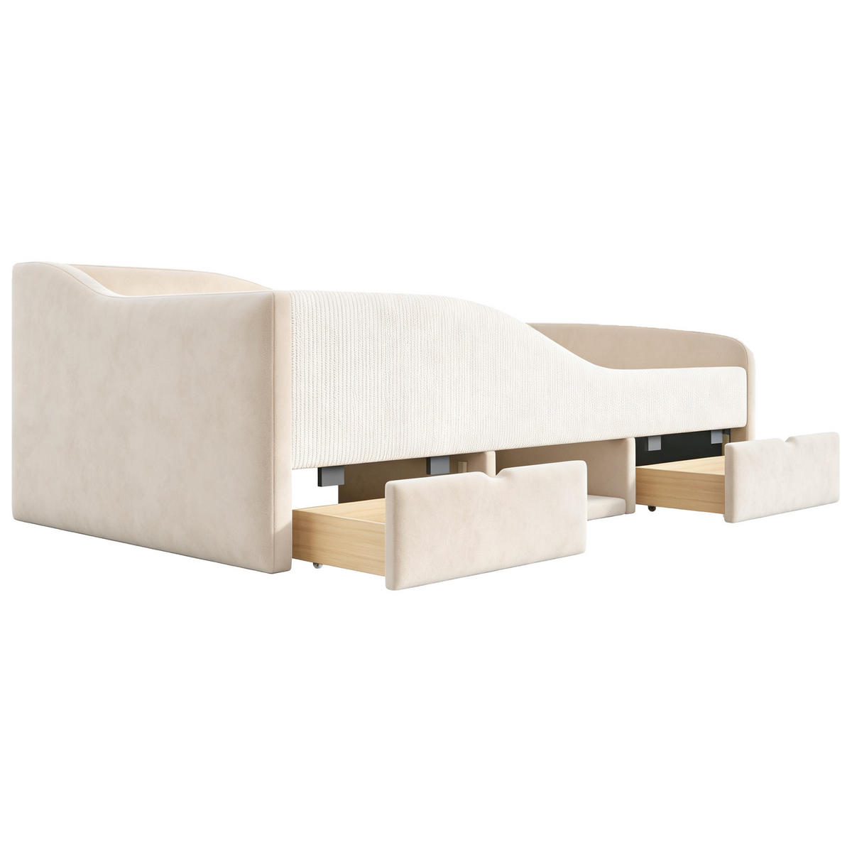 KINDERBETT 90/190 cm Beige - Beige, Textil