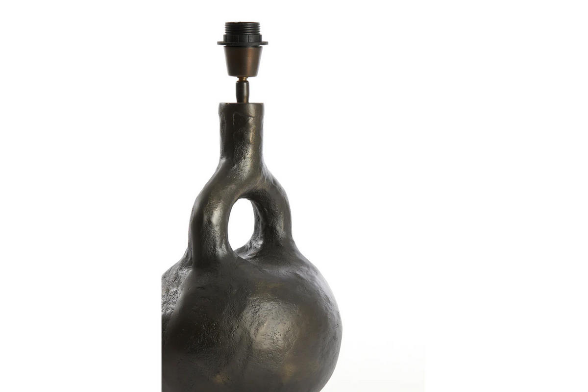 LAMPENFUSS IMOLA 25x22x37 cm, Metall, Anthrazit - Anthrazit, Metall (25/22/37cm) - Light & Living