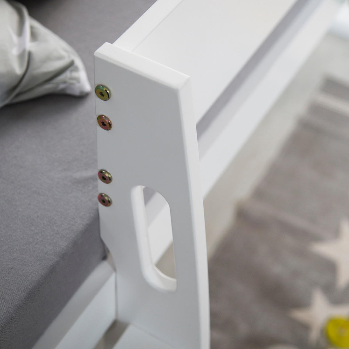 HOCHBETT 90/200 cm grau weiß - Weiß, Holz - Homestyle4u