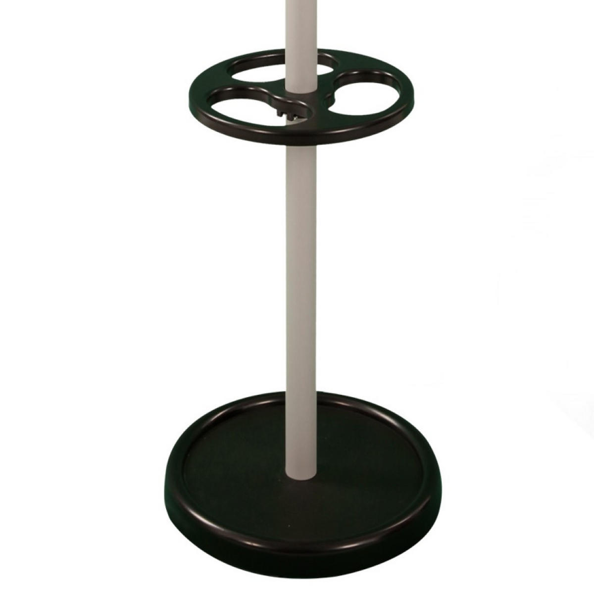 GARDEROBE freistehend & Regenschirmständer Höhe 175 cm & 2x5 Haken Grau - Grau, Metall (55/175/55cm) - PROREGAL