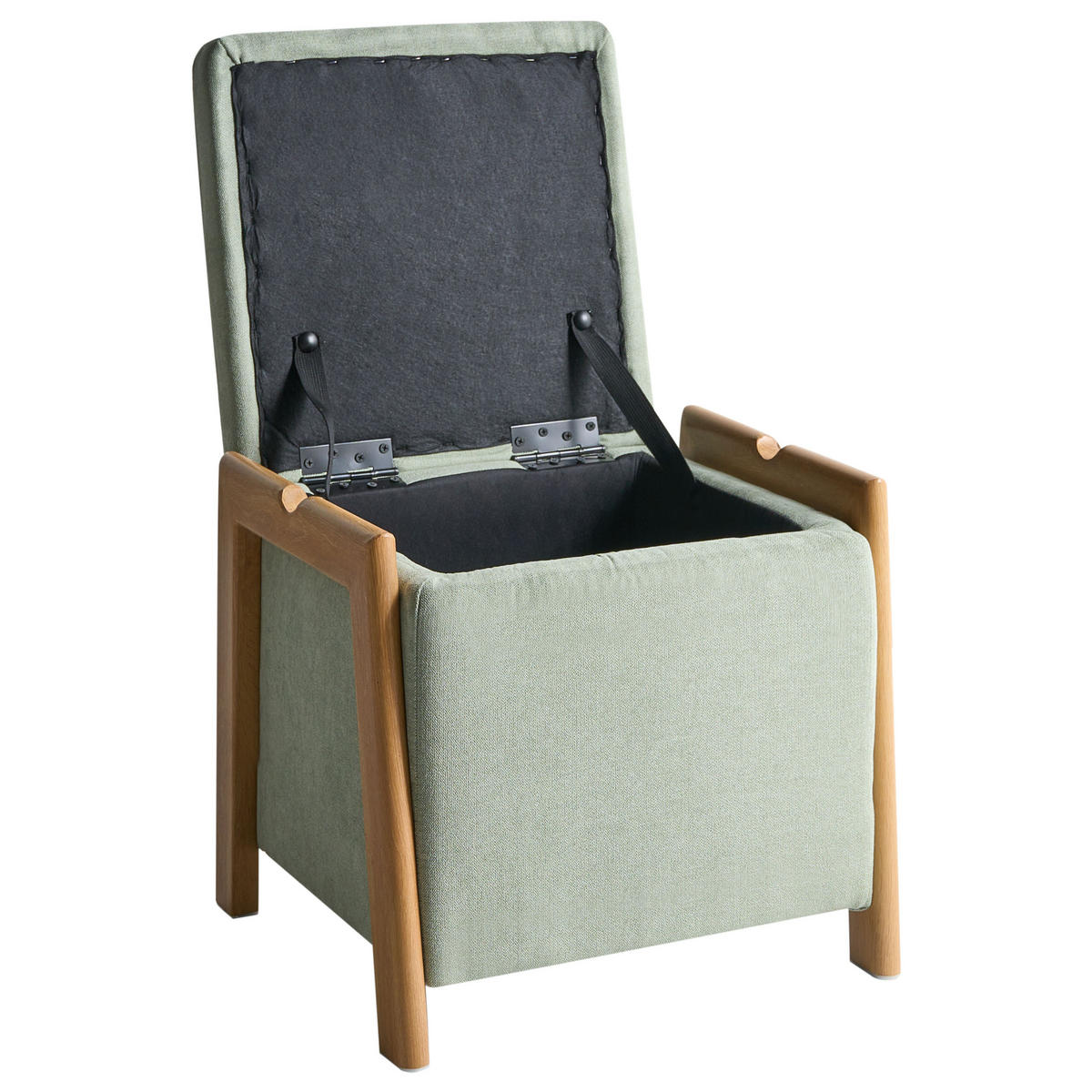 POUF verde Edland - verde deschis/maro, material textil (45/44/43cm) - Beliani