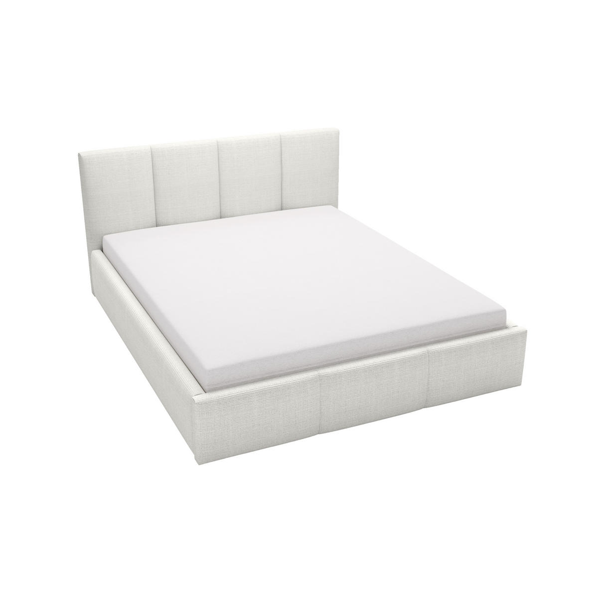 POLSTERBETT Celano Slim 120x200 cm, Weiß - Weiß, Textil (120/200cm) - Fedve
