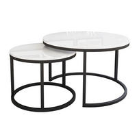 COUCHTISCH CIRI 2-in-1 Hochglanz - Schwarz, Holzwerkstoff (70/70/48cm) - Lookway