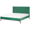 POLSTERBETT 180/200cm Grün Bayonne - Grün, Textil (180/200cm) - Beliani