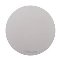 PIZZASTEIN 33cm - Edelstahlfarben, Stein (33/33cm) - Grillgott