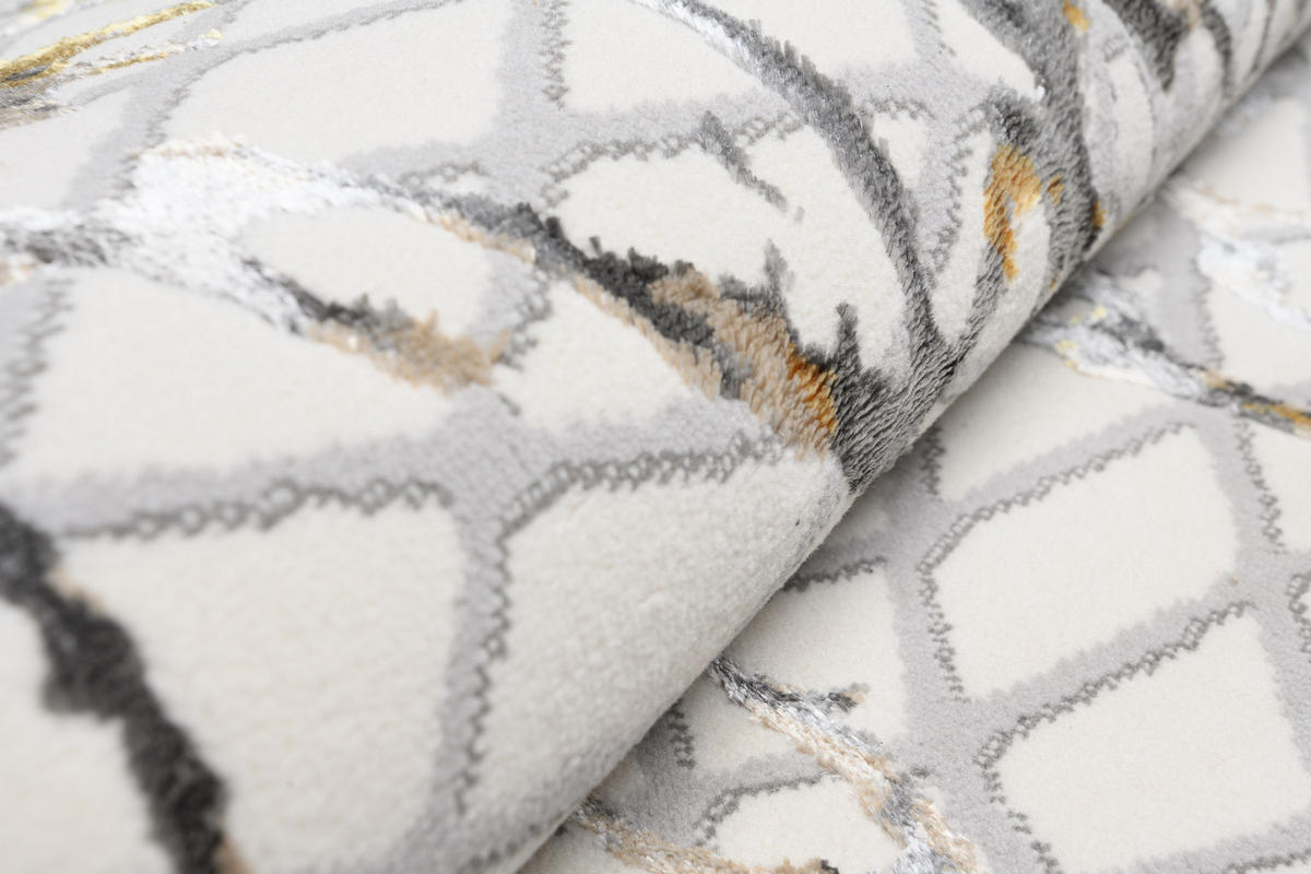 TEPPICH GOLDEN Creme 200/300 cm - Creme, Kunststoff (200/300cm) - Tapiso