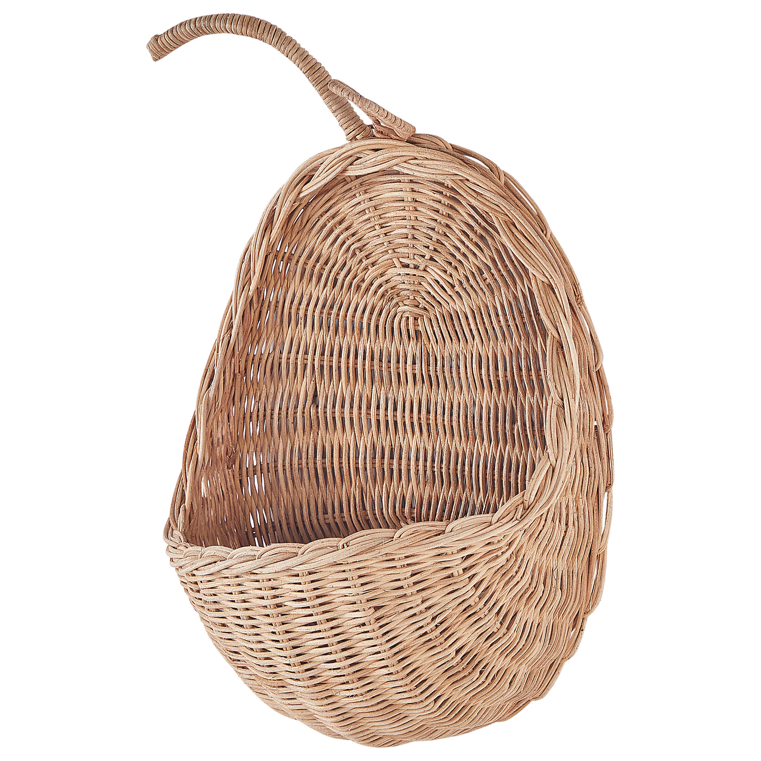 WANDDEKORATION Rattan natürlich Makonde - Naturfarben, Naturmaterialien (24/40/15cm) - Beliani