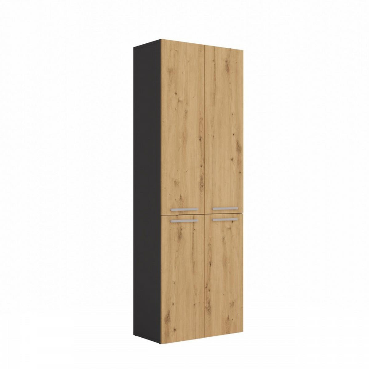 SKRIŇA do kúpeľne - antracitová, kompozitné drevo (60/174/30cm) - RAUMHIRSCH FURNITURE
