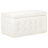 TRUHENBANK Michigan 42/72/40 cm - Creme, Textil (72/40/42cm) - Beliani