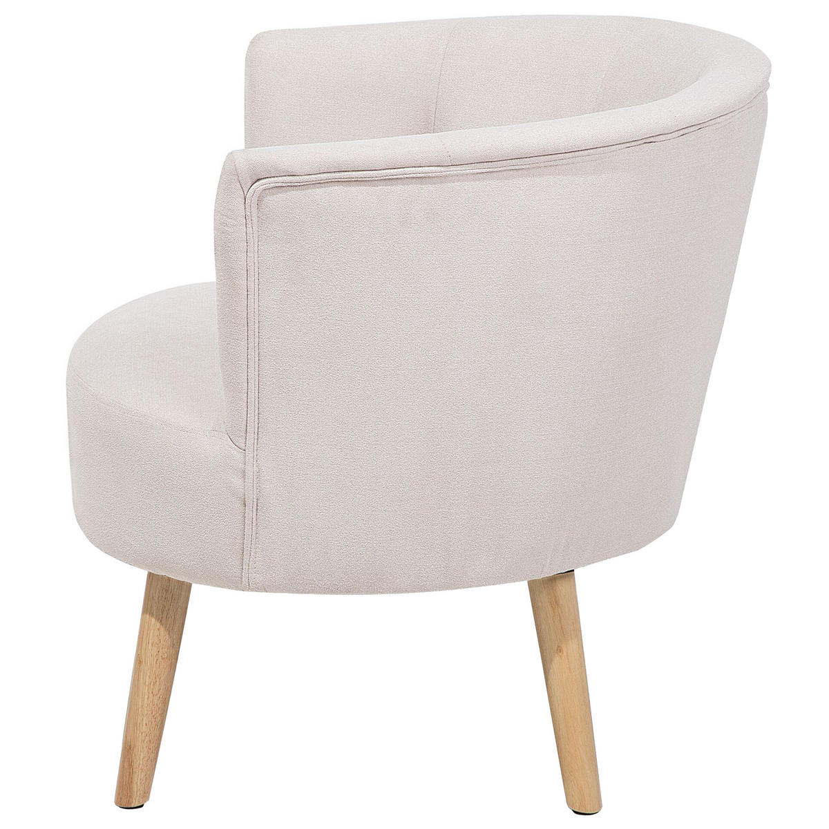 SESSEL Polsterbezug Weiß Odenzen - Weiß, Holz/Textil (72/74/73cm) - Beliani