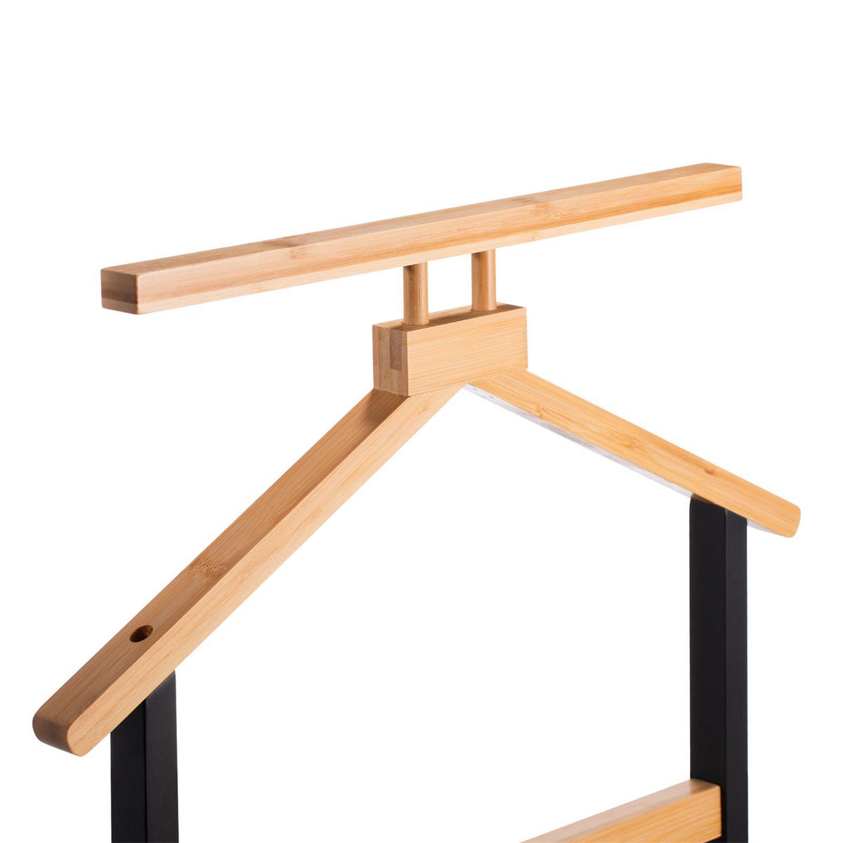 HERRENDIENER KANNA - Schwarz/Naturfarben, Holz (49/109/40cm) - IDIMEX