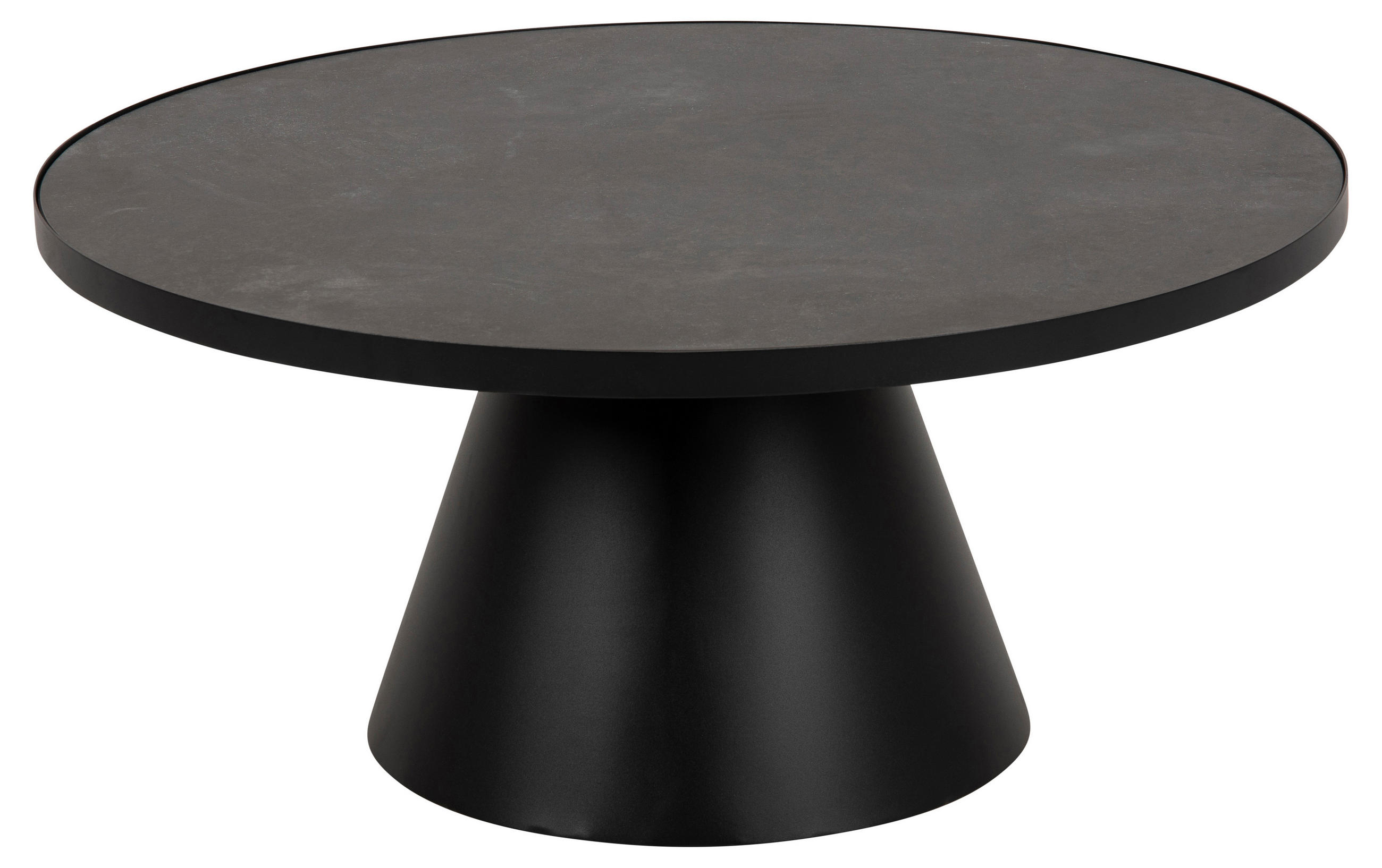 COUCHTISCH Ø85 cm - Schwarz, Holzwerkstoff (86/86/40cm) - ebuy24