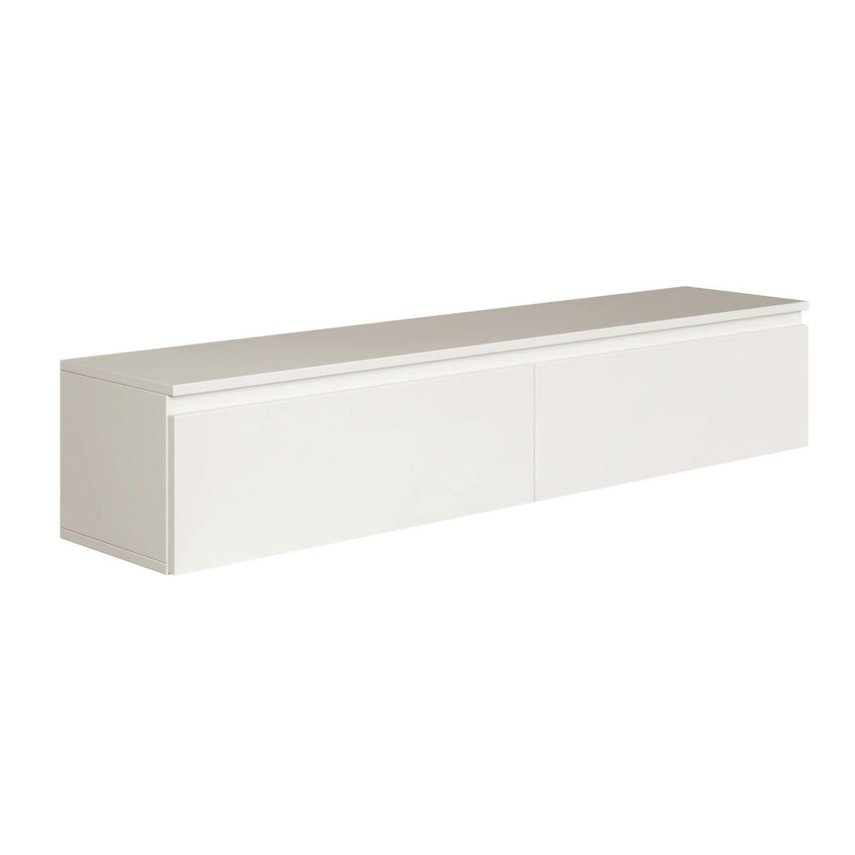 TV stolek Bemmi bílý 150/28/32 cm - bílá, kompozitní dřevo (150/28.4/31.8cm) - Selsey