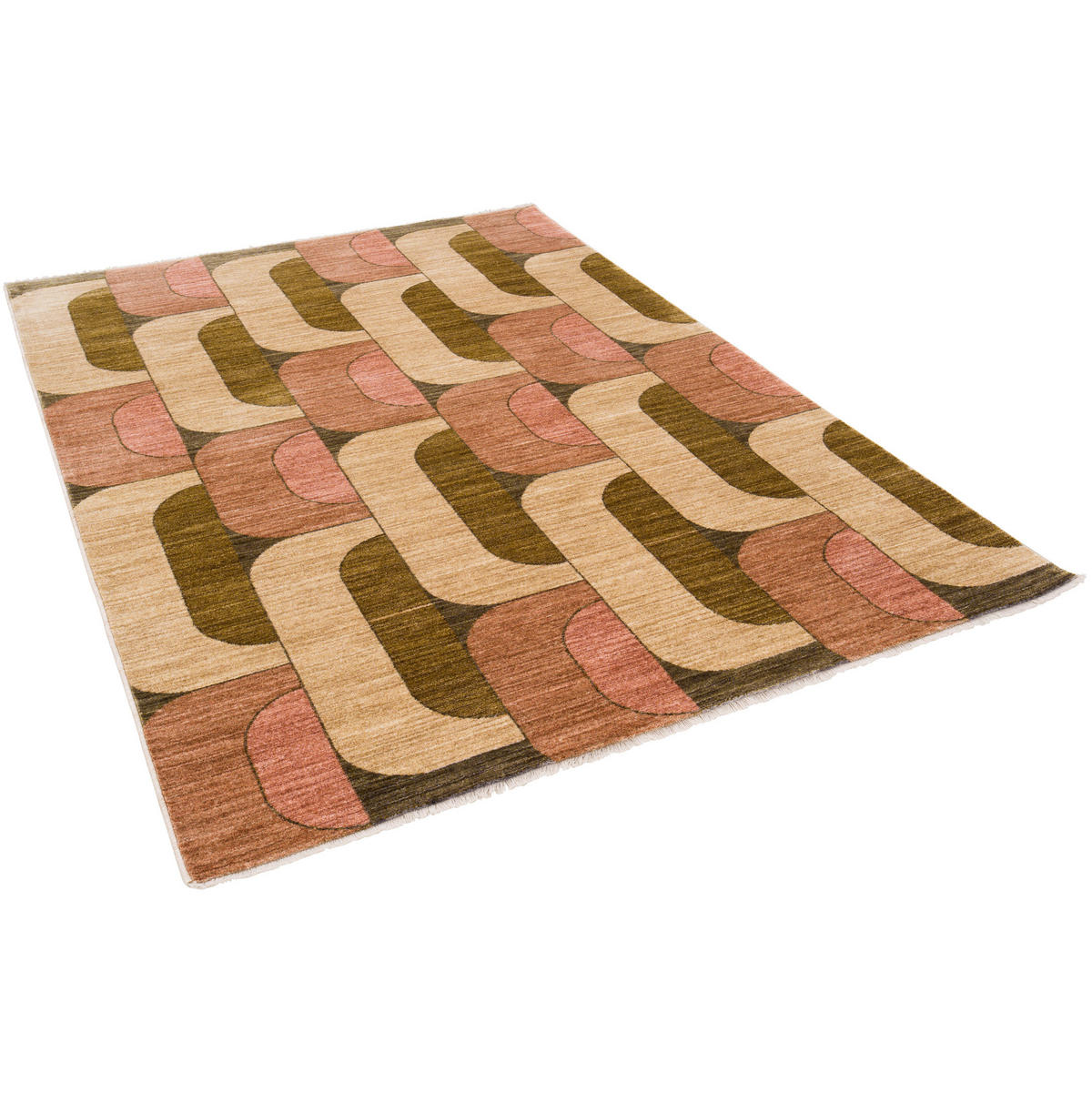 TEPPICH VINTAGE VALERO - Grün, Textil (140/200cm) - Pergamon