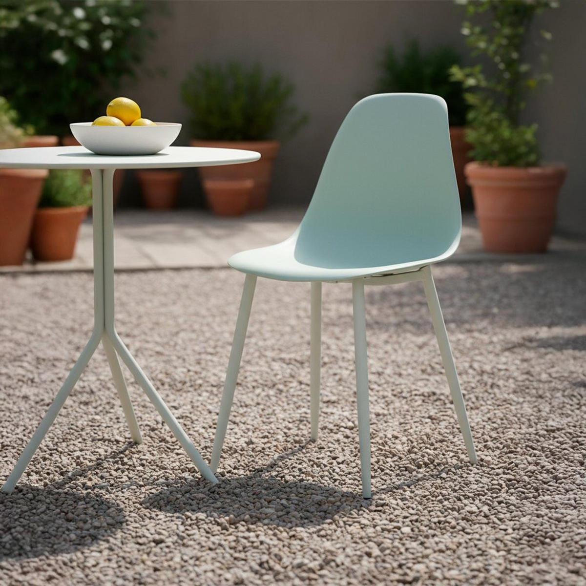 STUHL FÜR DRAUSSEN Nina Grün 45 cm x 80 cm - Grün, Kunststoff (45/80/53cm)