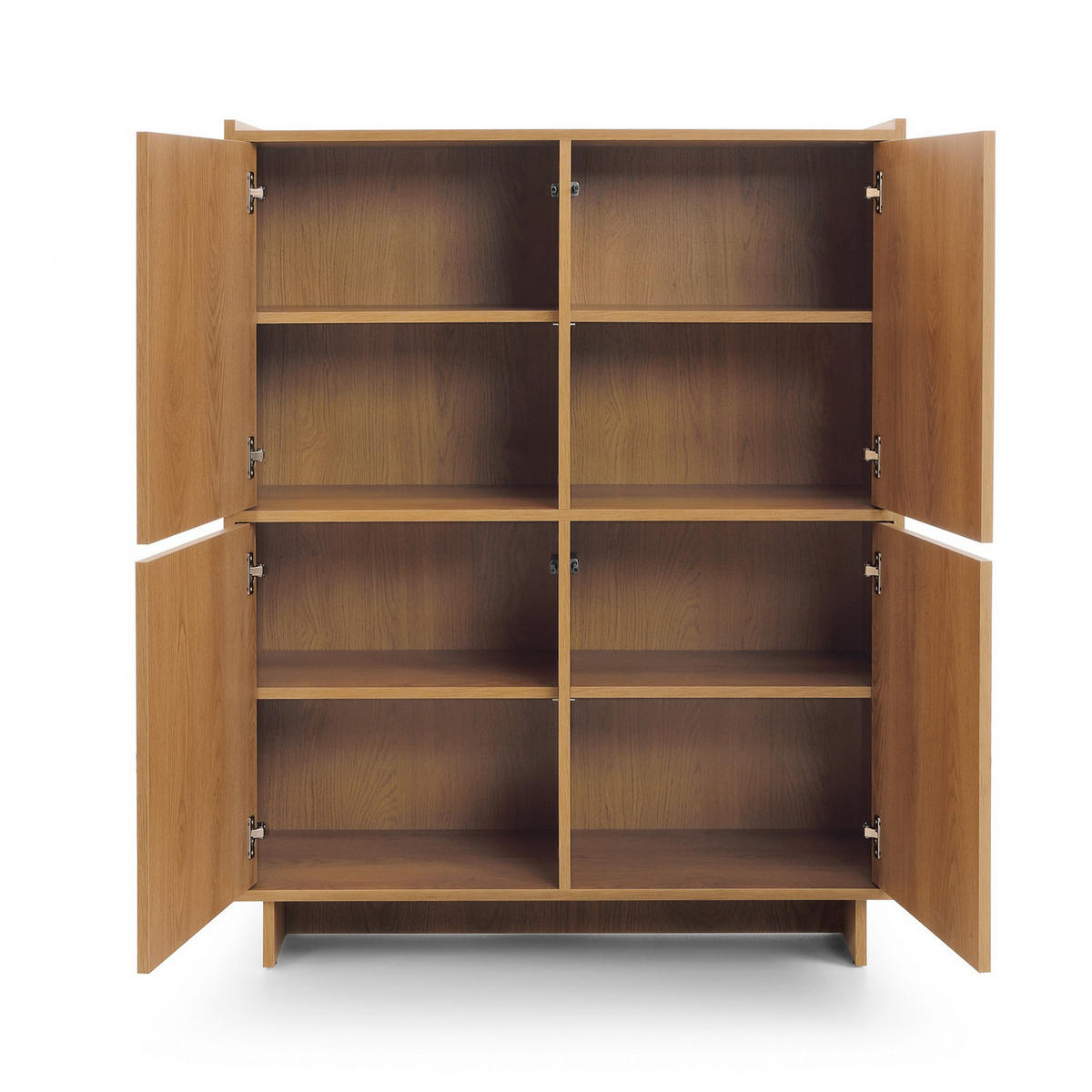 HIGHBOARD SUNA 98 cm (Karamell Eiche, Push to Open) - Eichefarben, Holz/Holzwerkstoff (98/124/39cm) - Ravio