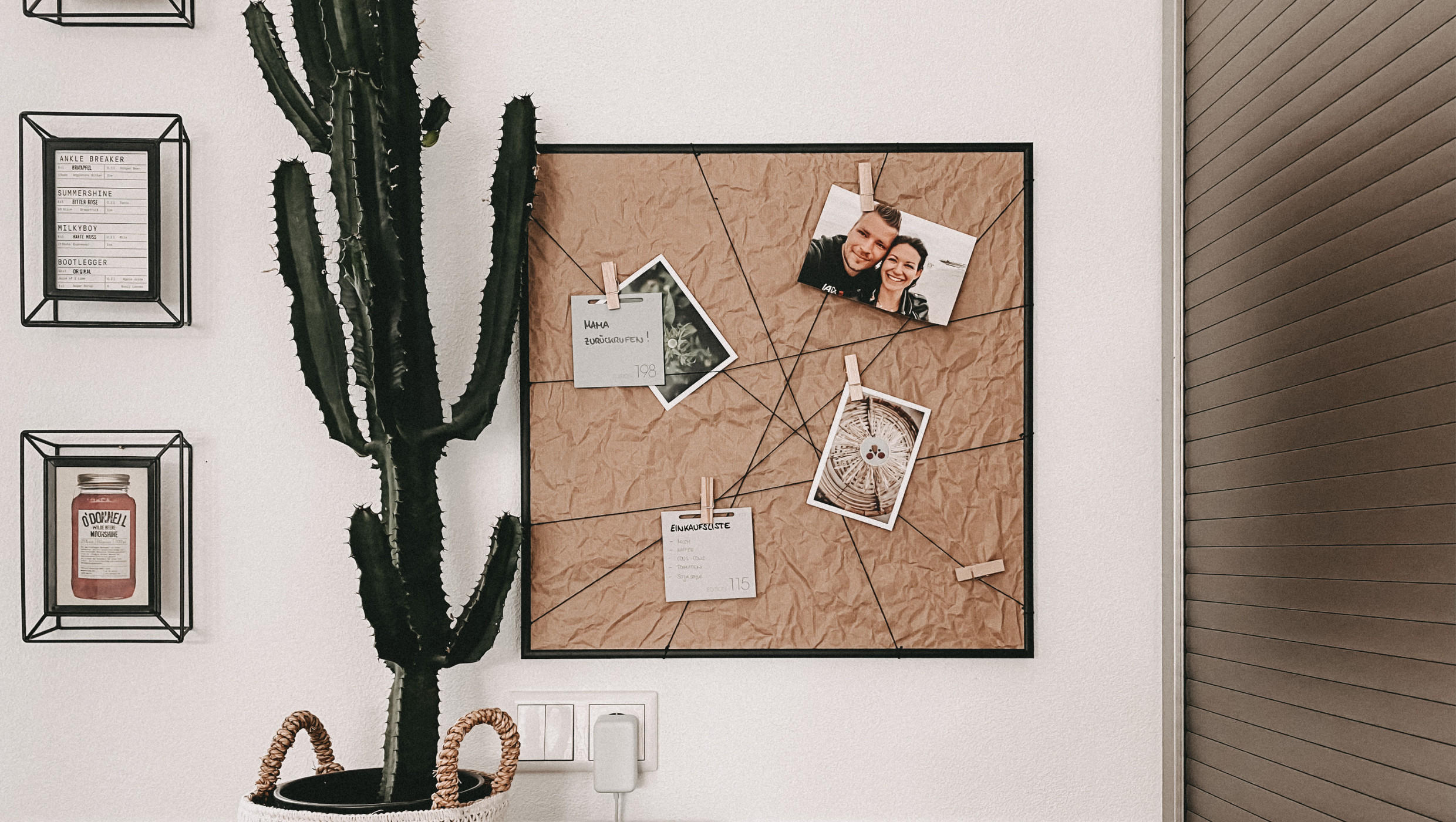 memoboard pflanze bilder bilderrahmen