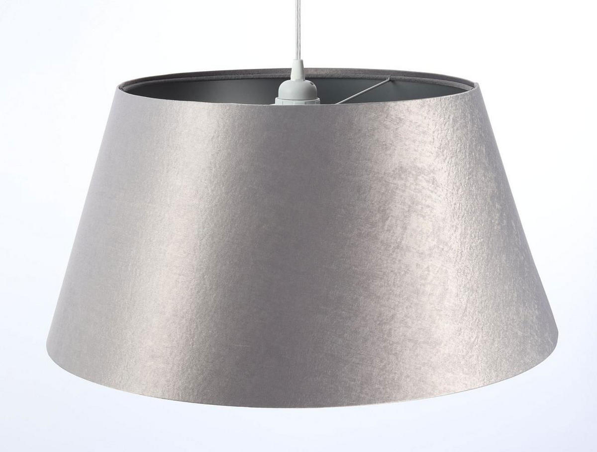 HÄNGELEUCHTE Grau 50/27 cm - Silberfarben, Kunststoff (50/1.3/27cm) - ONZENO
