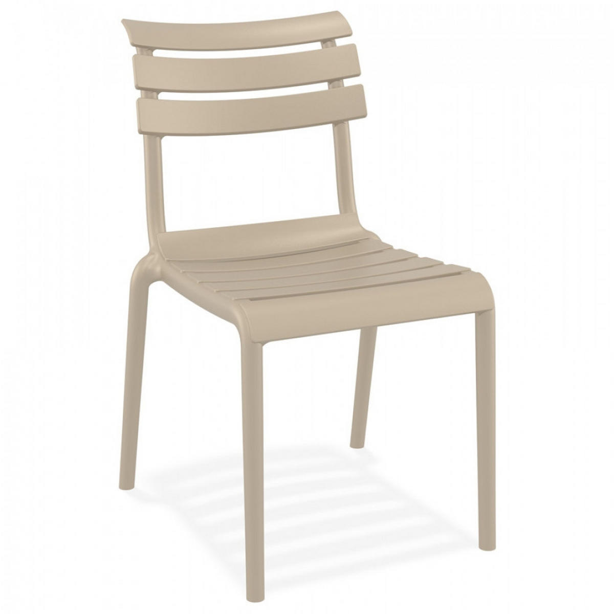 STUHL Mol 50x84x59cm - Taupe, Kunststoff (50/84/59cm) - AlterEgo