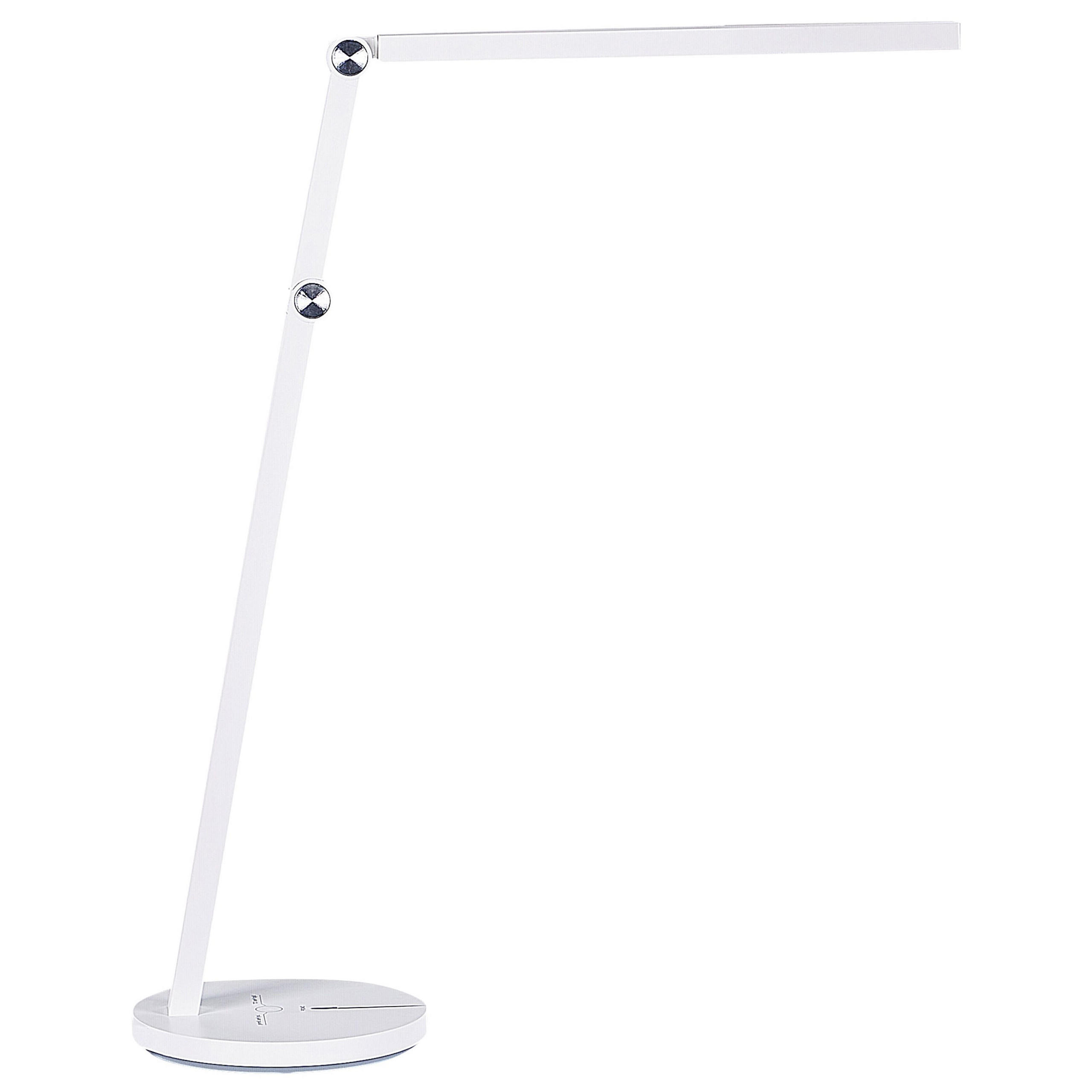 SCHREIBTISCHLAMPE Dorado 17/32/48 cm - Weiß, Kunststoff (17/32/48cm) - Beliani