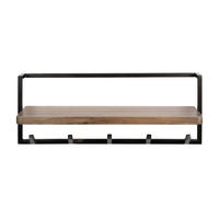 WANDGARDEROBE Air Pure Braun 25/85/32 cm - Braun, Holz (85/32/25cm) - Hoyz Collection