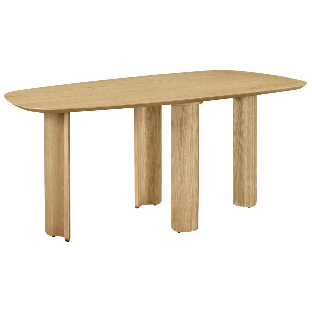 JEDÁLENSKÝ STÔL Calnes dekor dreva dub prírodný 180x90 cm - béžová, drevo/kompozitné drevo (90/180/75cm) - Selsey